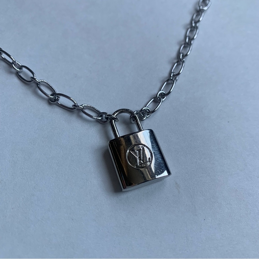 LV Mini Lock on Necklace